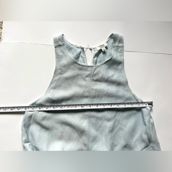 Wilfred white linen sleeveless trompette shift dress light blue - Picture 7 of 9